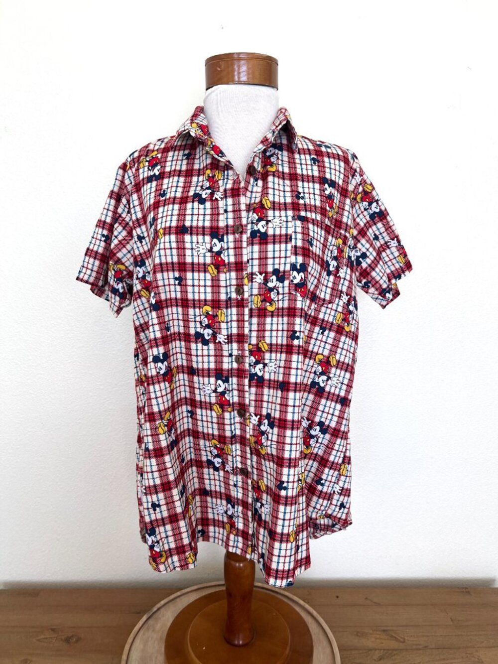 Vintage Mickey Mouse Handmade Shirt - Short Sleeve - Size Large Unisex